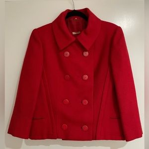 Vintage Red Wool Jacket